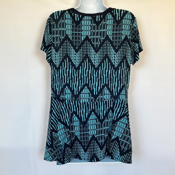 💥💥Susan Lawrence XL Blue Patterned Blouse - Picture 2 of 13
